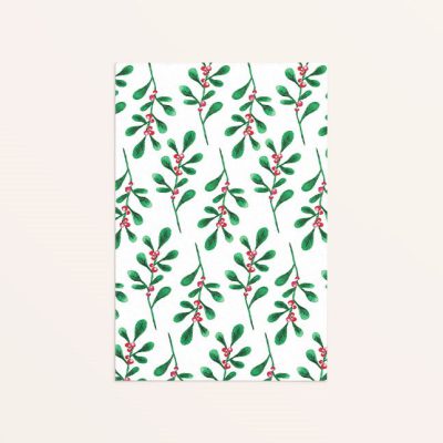 kaart met hulsttakken