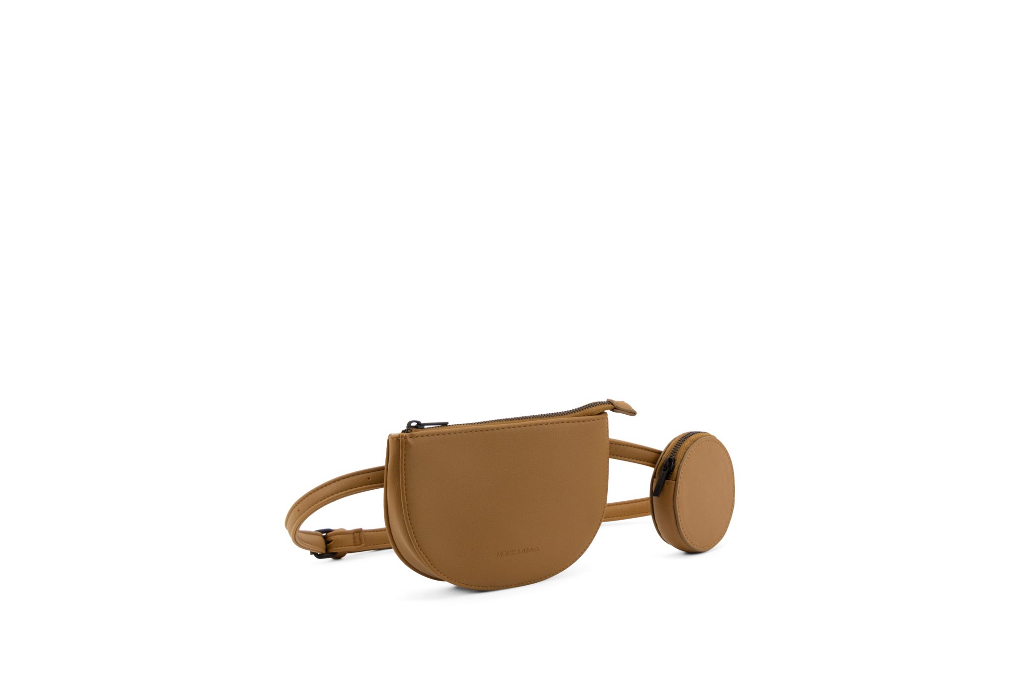 heuptasje lichtbruin vegan leather