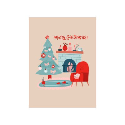 kerstkaart merry christmas