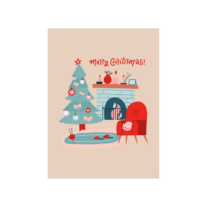 kerstkaart merry christmas