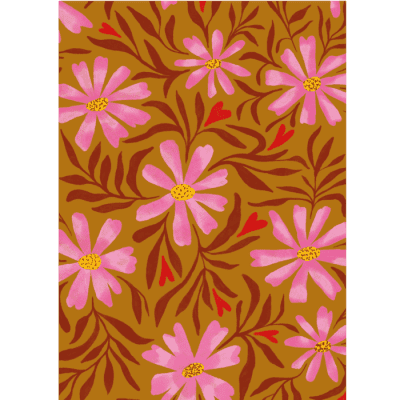 ansichtkaart met bloemen