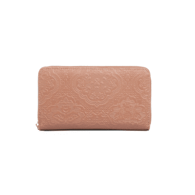 grote dames portemonnee lichtbruin retro