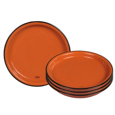 schoteltje voor gebak oranje retro