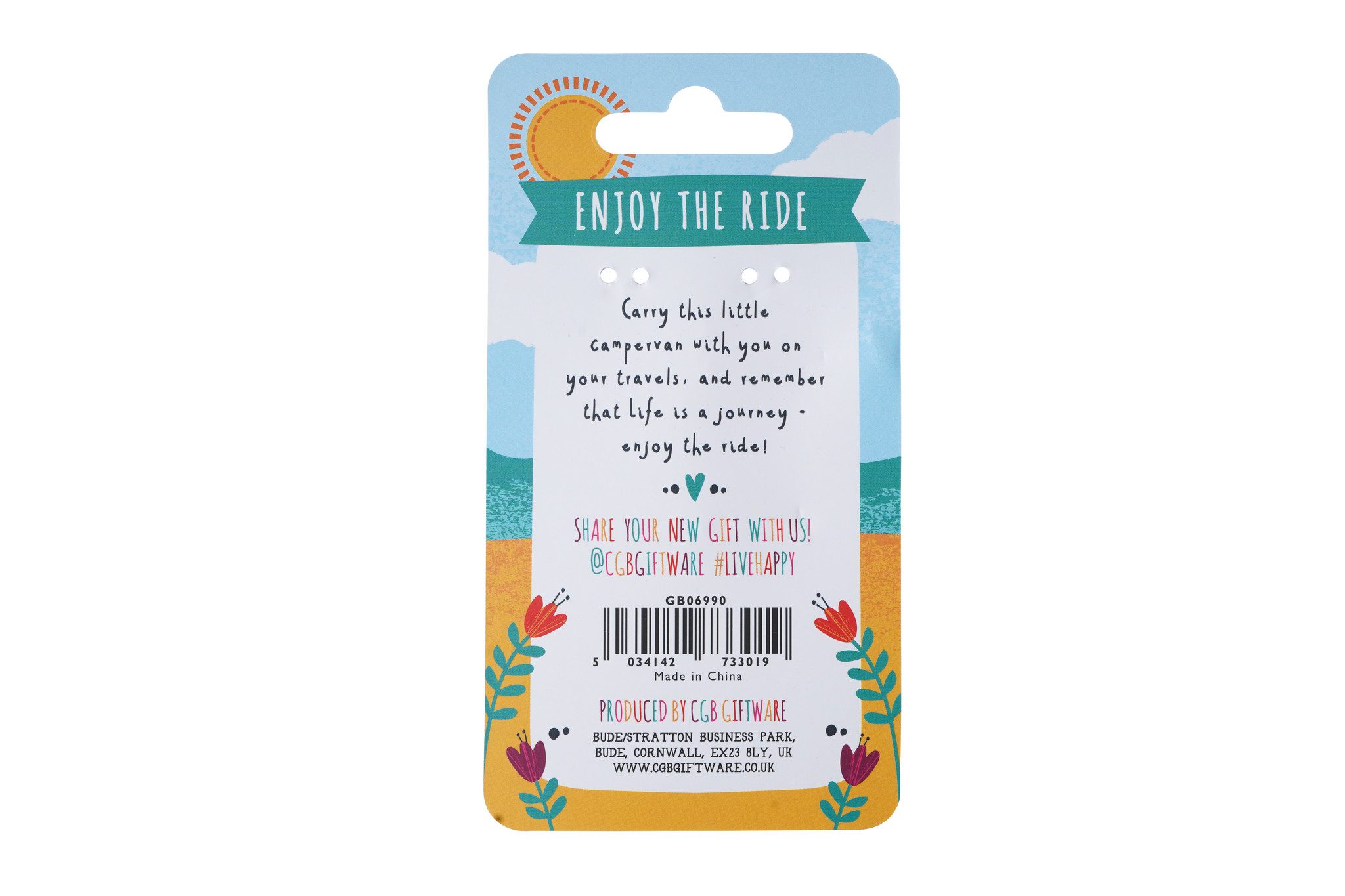 retro camper sleutelhanger