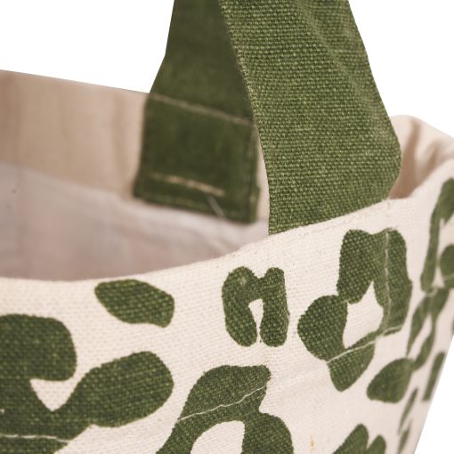 shopper luipaard print groen wit