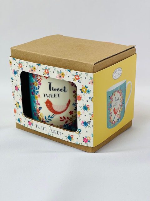 cadeaudoosje mok vogels