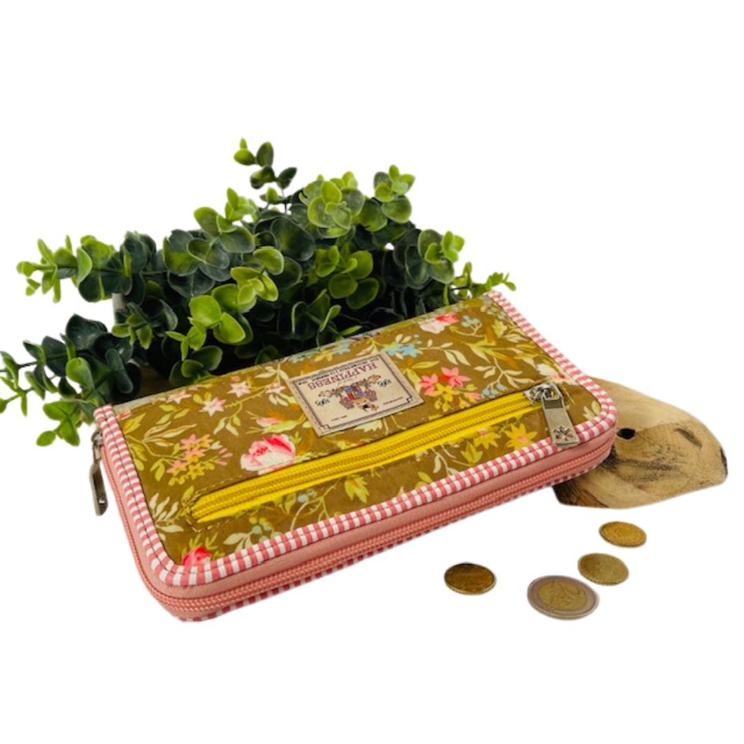 dames portemonnee retro met bloemen