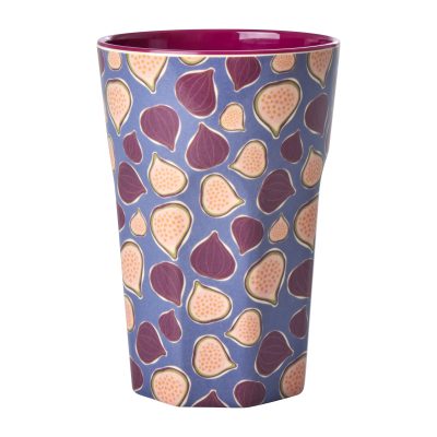 melamine cup met vijgen blauw roze