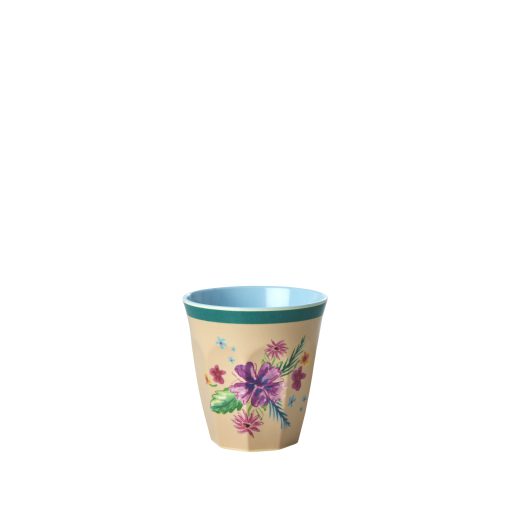 melamine cup met bloemen medium
