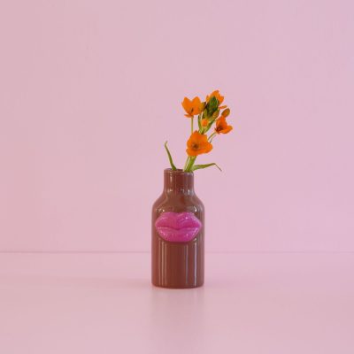 vaasje bruin 14 cm hoog