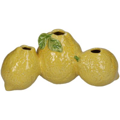 vaas met gele citroenen