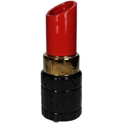 grote vaas lipstick rood