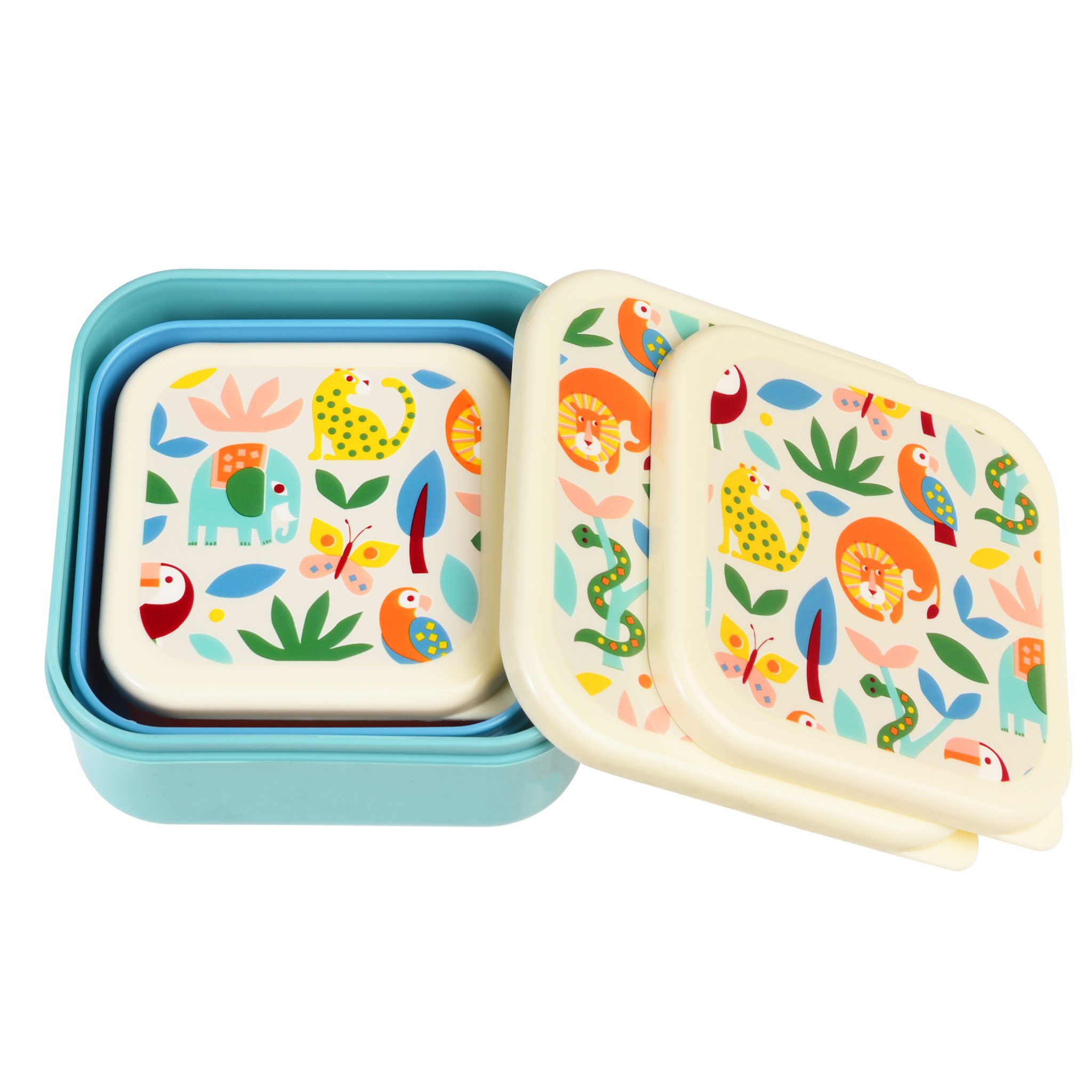 Lunchbox snackdoosjes - Wild Wonders - set van 3 - Rex London - Afbeelding 2