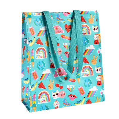 gerecyclede shopper met print