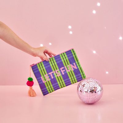 opbergtasje gerecycled plastic kleurrijk