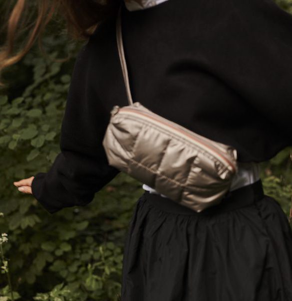 heuptasje nylon goudkleur