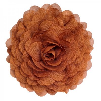 broche bloem roestbruin oranje