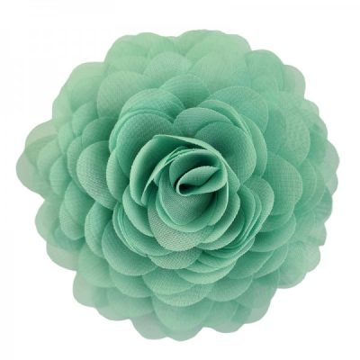 haarspeld broche mintgroen bloem