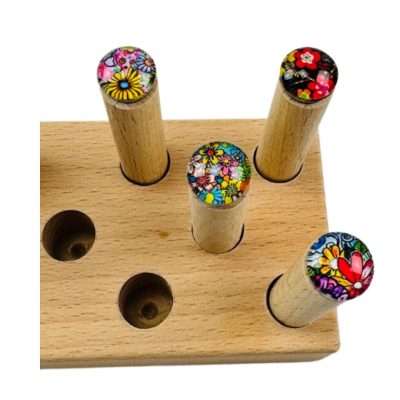 kaarthouder kleurrijke bloemen