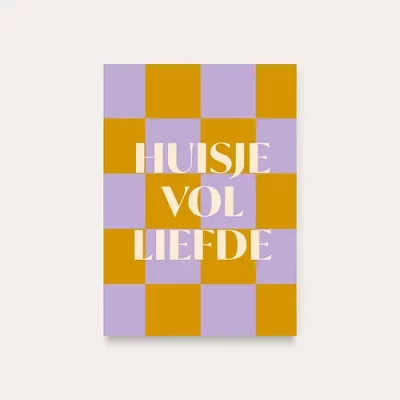 kaartje voor nieuwe huis