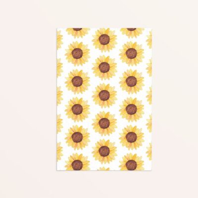 kaart A6 met zonnenbloemen