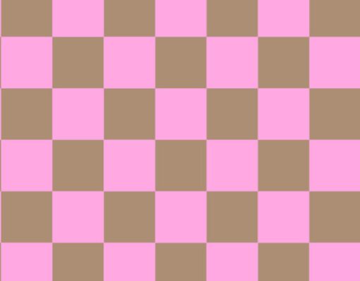placemat blokjes roze kaki