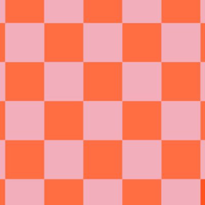 placemat blokjes oranje roze