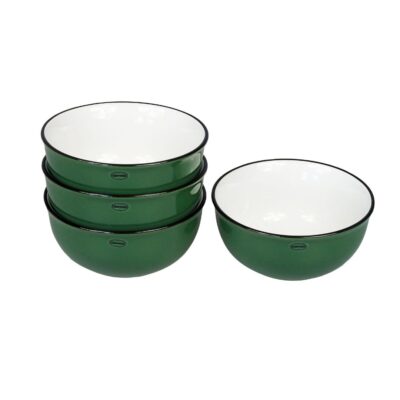 serveer schaaltje keramiek donkergroen retro