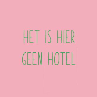 tegeltje roze met quote