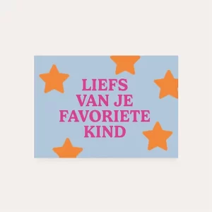 favoriete kind kaart moederdag vaderdag