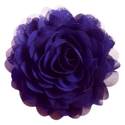 chiffon haarspeld corsage bloem paars