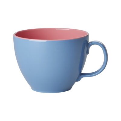 Melamine mok met oor - Blauw - 550 ml - Rice