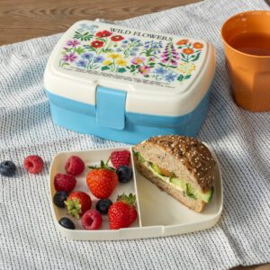 bentobox met bloemen