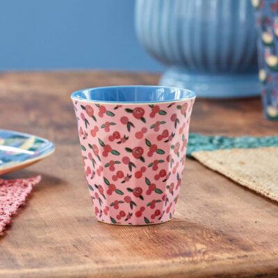 Melamine beker medium - Rose - Rice