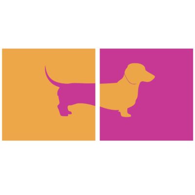 tegeltje tekkel 2 stuks