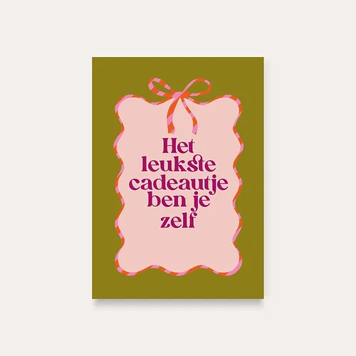 Leuke ansichtkaart compliment
