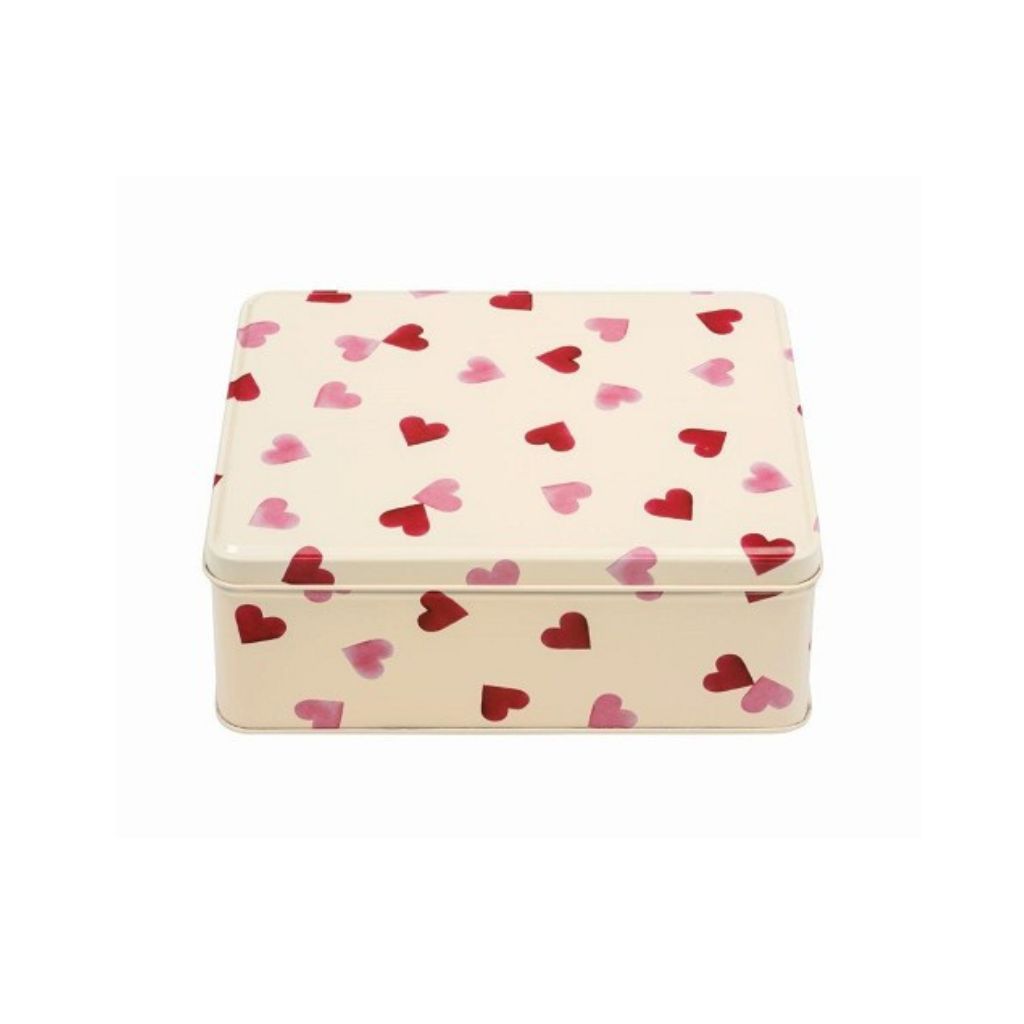koektrommel met roze hartjes rechthoekig
