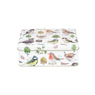 rechthoekige koektrommel met vogels