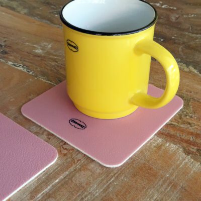 onderzetter voor glazen in roze