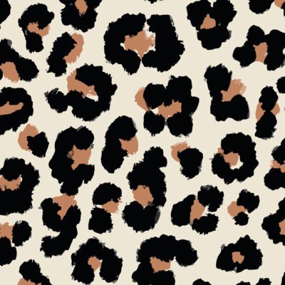 onderlegger bord met panter print