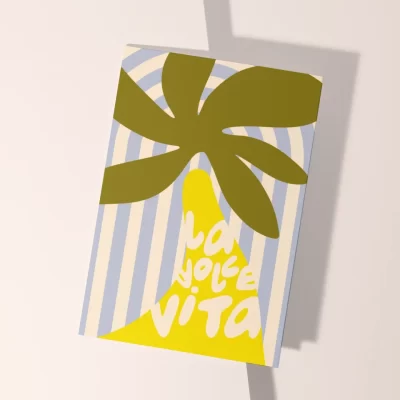 kaart la dolce vita print A6