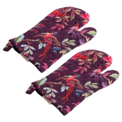 ovenhandschoenen paars print