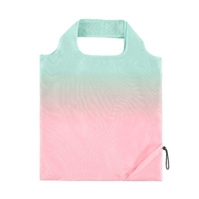 opvouwbaar tasje met roze en groen