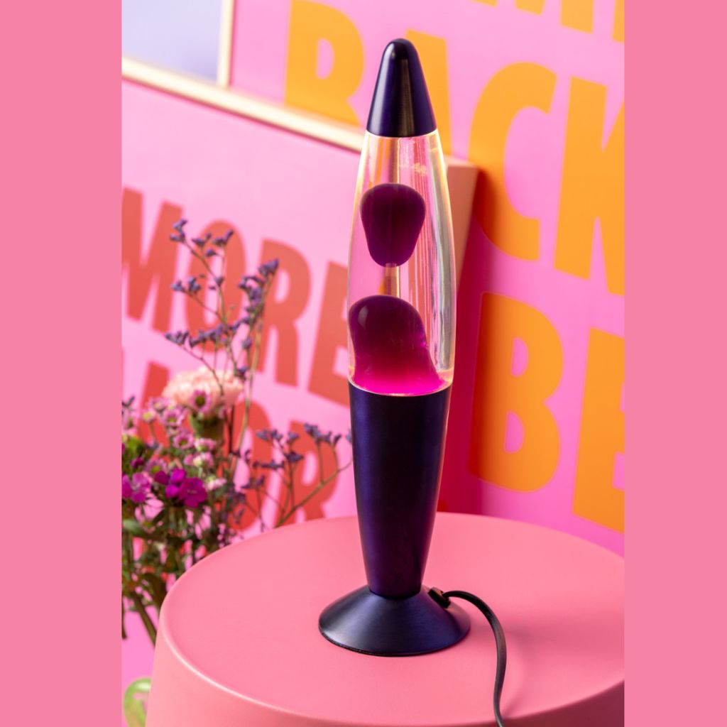 lavalamp paars retro