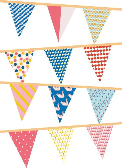 duurzame vlaggenlijn met kleurrijke vlaggen 12 meter 24 vlaggen