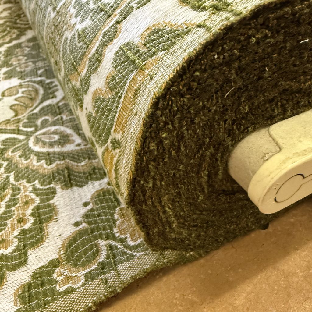 jaren 70 stof vintage jacquard geweven