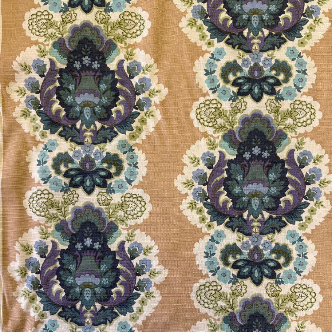 jaren 70 stof met klassieke print