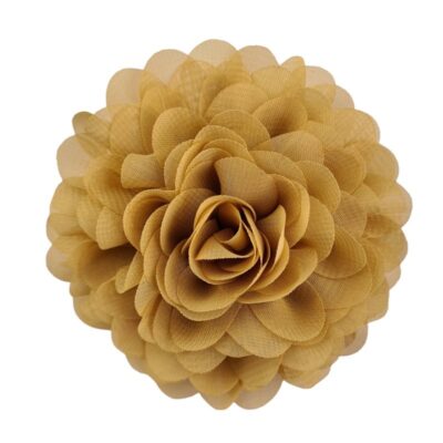 chiffon haarspeld geel bloem