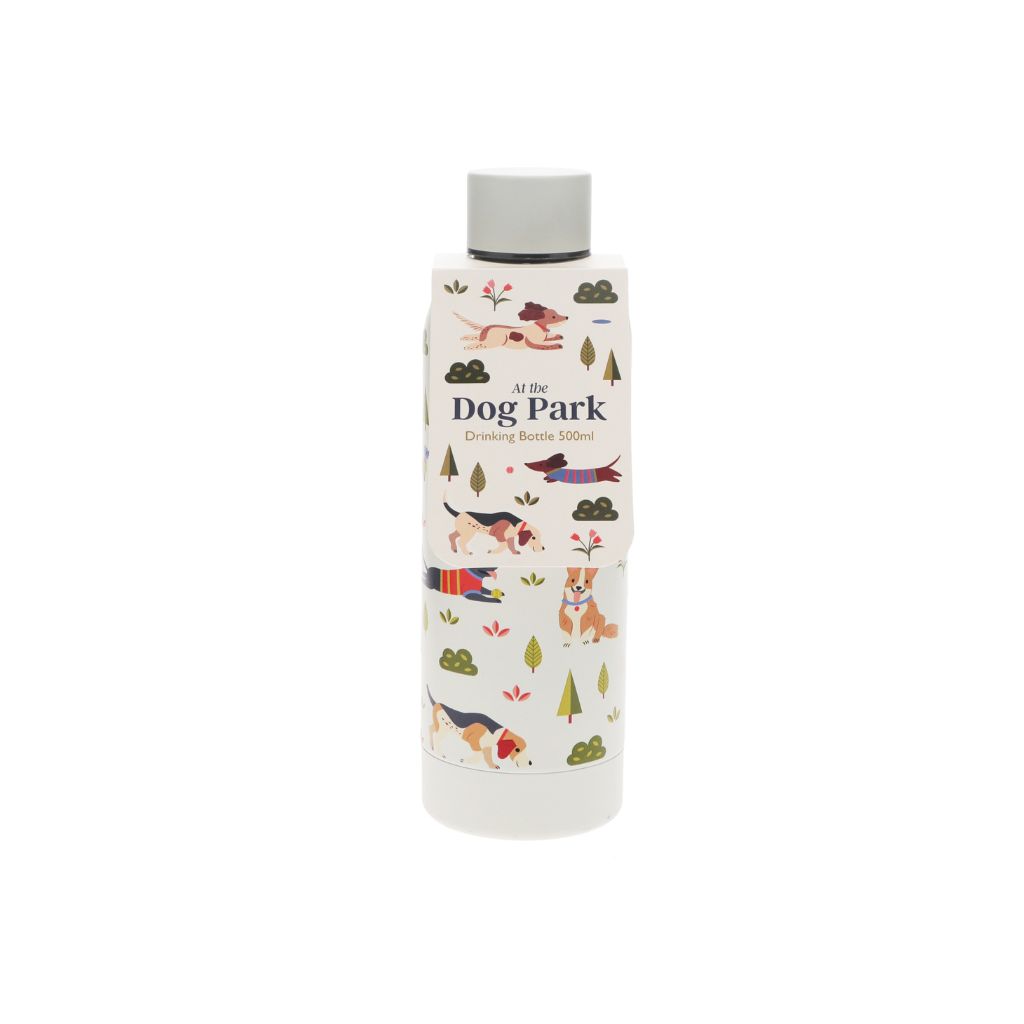 rvs thermosfles met honden print