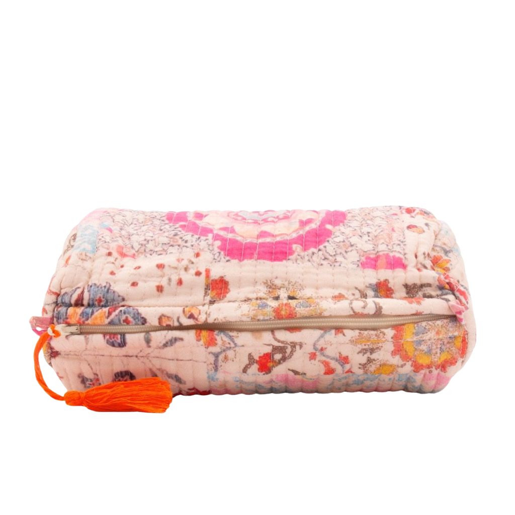 make-up tasje met bloemen